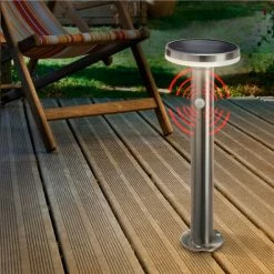 ESOTEC Solar Sensor Wegeleuchte - Höhe 45 Cm - Standleuchte Garten Solarleuchte 102594