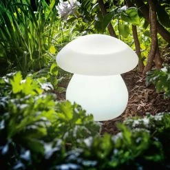 Solar Dekoleuchte Pilz Mit LED 8 Lichtfarben Solarleuchte Garten Esotec 106103