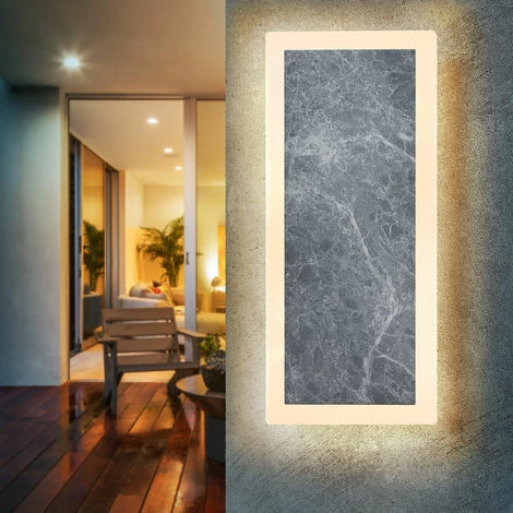 LED Wandleuchte Marmor-Optik Wandlampe Außen Innen Leuchte esotec 201204 LED Wandleuchte Marmor-Optik Wandlampe Außen Innen Leuchte Esotec 201204 -ESOTEC Shop 19155489 1