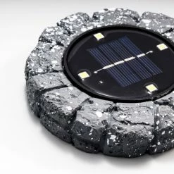 Solar Bodenleuchten 2er Set Betonoptik Solarlampe Garten Bodenstrahler Esotec -ESOTEC Shop 19981897 3
