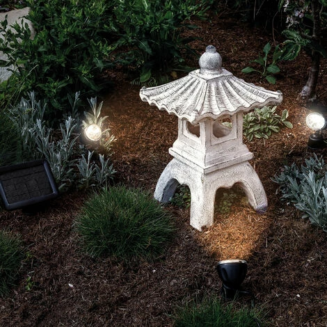 Solar Pagode mit LED Strahler 3500K Garten Beleuchtung Deko Asien esotec 102550 Solar Pagode Mit LED Strahler 3500K Garten Beleuchtung Deko Asien Esotec 102550 -ESOTEC Shop 20089556 1