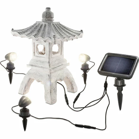 Solar Pagode mit LED Strahler 3500K Garten Beleuchtung Deko Asien esotec 102550 Solar Pagode Mit LED Strahler 3500K Garten Beleuchtung Deko Asien Esotec 102550 -ESOTEC Shop 20089556 2