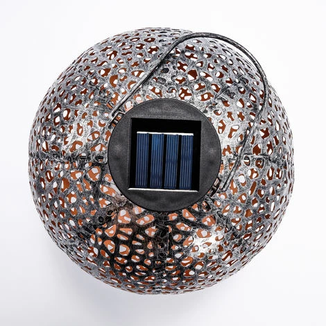 ESOTEC Metall Solarkugel 2er-Set Antik 20 und 30cm Ornament Garten Deko Solarleuchte ESOTEC Metall Solarkugel 2er-Set Antik 20 Und 30cm Ornament Garten Deko Solarleuchte -ESOTEC Shop 20155029 4