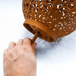 ESOTEC Metall Solarkugel 2er-Set Samira 20 Und 30cm Rost Garten Deko LED Solarleuchte 4 ESOTEC Metall Solarkugel 2er-Set Samira 20 Und 30cm Rost Garten Deko LED Solarleuchte -ESOTEC Shop 20155049 5