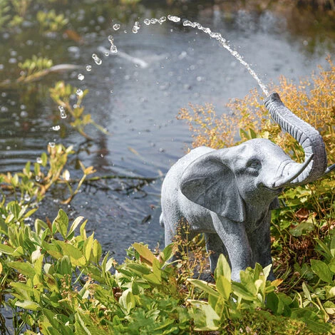Wasserspeier Elefant + Solar Teichpumpe 12 Watt Wasserspiel esotec 101654 Wasserspeier Elefant + Solar Teichpumpe 12 Watt Wasserspiel Esotec 101654 -ESOTEC Shop 31917643 1