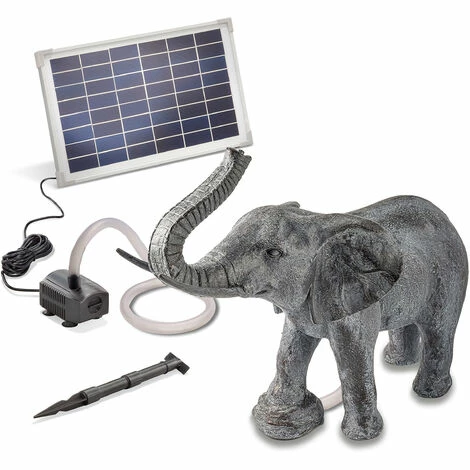 Wasserspeier Elefant + Solar Teichpumpe 12 Watt Wasserspiel esotec 101654 Wasserspeier Elefant + Solar Teichpumpe 12 Watt Wasserspiel Esotec 101654 -ESOTEC Shop 31917643 2