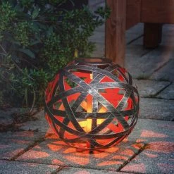 ESOTEC Shop 9 Metall Solarkugel Bahira 18cm Garten Deko LED Solarleuchte Esotec 102836