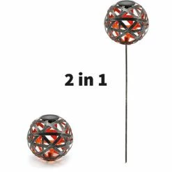 Metall Solarkugel Bahira 18cm Garten Deko LED Solarleuchte Esotec 102836 3 Metall Solarkugel Bahira 18cm Garten Deko LED Solarleuchte Esotec 102836 -ESOTEC Shop 32514222 4