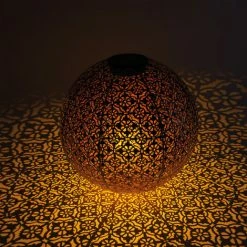 ESOTEC Metall Solarkugel Basima 2er-Set 30 & 40 Cm Garten Deko LED Solarleuchte -ESOTEC Shop 32514292 4