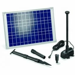 ESOTEC Solar Teichpumpe 20 Watt Solarmodul 1350 L/h Förderleistung 1,9 M Förderhöhe Komplettset Gartenteich, 101014