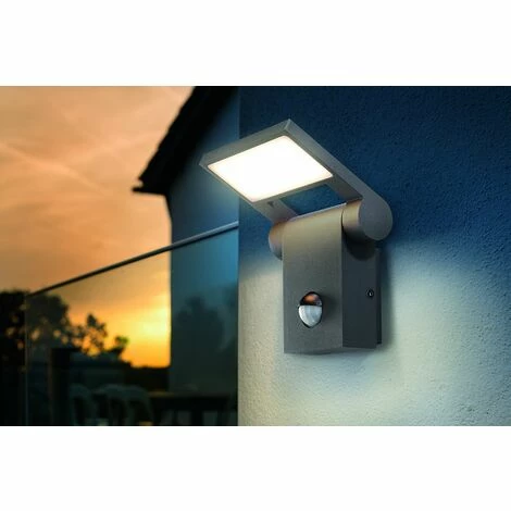 ESOTEC Moderne LED Sensor Außenwandleuchte Lichtfarbe warmweiß 3000K, Leistung 10 Watt 600 lm, Einstellbarer Bewegungsmelder max. 10m Reichweite, (B x H x T): 12 x 20 x 13 cm, Außen Wandlampe IP54 201160 ESOTEC Moderne LED Sensor Außenwandleuchte Lichtfarbe Warmweiß 3000K, Leistung 10 Watt 600 Lm, Einstellbarer Bewegungsmelder Max. 10m Reichweite, (B X H X T): 12 X 20 X 13 Cm, Außen Wandlampe IP54 201160 -ESOTEC Shop 48733686 4