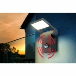 ESOTEC Moderne LED Sensor Außenwandleuchte Lichtfarbe Warmweiß 3000K, Leistung 10 Watt 600 Lm, Einstellbarer Bewegungsmelder Max. 10m Reichweite, (B X H X T): 12 X 20 X 13 Cm, Außen Wandlampe IP54 201160 4 ESOTEC Moderne LED Sensor Außenwandleuchte Lichtfarbe Warmweiß 3000K, Leistung 10 Watt 600 Lm, Einstellbarer Bewegungsmelder Max. 10m Reichweite, (B X H X T): 12 X 20 X 13 Cm, Außen Wandlampe IP54 201160 -ESOTEC Shop 48733686 5