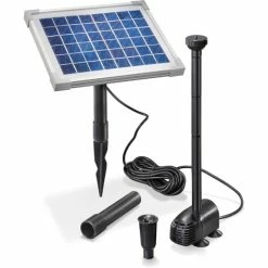 Solar Teichpumpe 5W 470l/h Solarpumpe Gartenteich Pumpenset Teich Esotec 101012