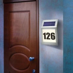 Solar Hausnnummer Style 5500K Solarleuchte Hausnummernleuchte LED, Esotec 102031 -ESOTEC Shop 6267491 3