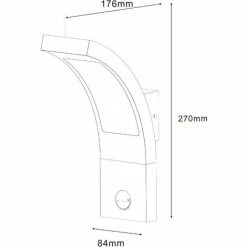 ESOTEC LED Sensor Außenwandleuchte Warmweiß 3000K 520lm 6,5 Watt Außen Wandlampe 201172 -ESOTEC Shop 6267522 5