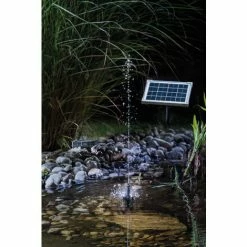 Solar Teichpumpe 5W Mit Akku Und LED Gartenteich Wasserspiel Teich Esotec 101920 -ESOTEC Shop 6267564 5