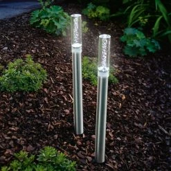 ESOTEC Shop 24 Solar Design Leuchtstäbe Twin 2er Set Gartenleuchte Solarleuchte, Esotec 102064