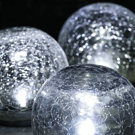Solar Glaskugel 3er Set Gartenleuchten LED Solarlampe Glasleuchte, esotec 102082 Solar Glaskugel 3er Set Gartenleuchten LED Solarlampe Glasleuchte, Esotec 102082 -ESOTEC Shop 6267592 5