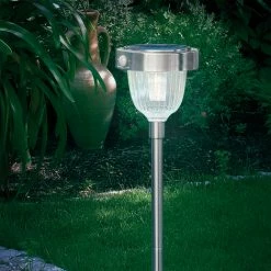 ESOTEC Solar Standleuchte Asinara Mit Bewegungsmelder Solarlampe Gartenleuchte 102096