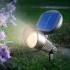 Solar LED Strahler Kaltweiß Solarleuchte Wandlampe Solarlampe, Esotec 102138