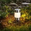 Moderne Solarleuchte PucLight Warmweiß Solarlampe Wegeleuchte, Esotec 102608