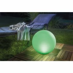 Solar Multicolor Leuchtkugel 40 Cm - 7 Lichtfarben Dauerlicht Oder Wechsellicht - 8 Std. - Solarmodul 0,64 Wp - Solarleuchte Esotec 102611 -ESOTEC Shop 6267671 3