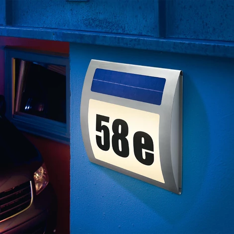 Solar Hausnnummer Wave 2800K Solarleuchte Hausnummernleuchte LED, esotec 102035 Solar Hausnnummer Wave 2800K Solarleuchte Hausnummernleuchte LED, Esotec 102035 -ESOTEC Shop 6267686 1