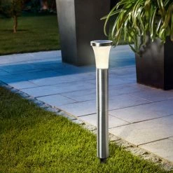 Solar Standlampe TowerLight 2800K Solarleuchte Wegeleuchte Esotec 102603