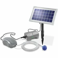 Solar Teichbelüfter 3,5W 120l/h M. Akku Gartenteich Teichbelüftung Esotec 101872