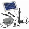 Esotec 101775 Solar Teichpumpe Palermo Mit LED-Licht Und Akku