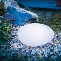 Solar Leuchtstein 7 Lichtfarben Steinleuchte Garten Solarleuchte, Esotec 106102