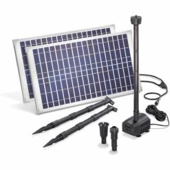 Solar Teichpumpe 50W 1750l/h Solarpumpe Gartenteich Springbrunnen Esotec 101916