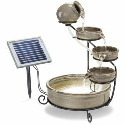 Solar Kaskadenbrunnen Mit Akku + LED Springbrunnen Gartenbrunnen Esotec 101300 -ESOTEC Shop 7942400 4