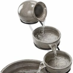 Solar Kaskadenbrunnen Mit Akku + LED Springbrunnen Gartenbrunnen Esotec 101300 -ESOTEC Shop 7942400 5