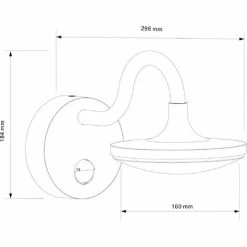 ESOTEC LED Sensor Außenwandleuchte Warmweiß 3000K 900lm 10 Watt Außen Wandlampe, 201168 -ESOTEC Shop 8012405 5