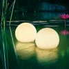 ESOTEC Schwimmfähiges Solar Leuchtkugel Set 15 Cm + Fernbedienung 8 Lichtfarben 102126
