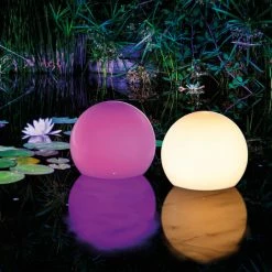 ESOTEC Schwimmfähiges Solar Leuchtkugel Set 20 Cm + Fernbedienung 8 Lichtfarben 102130 -ESOTEC Shop 9386258 3