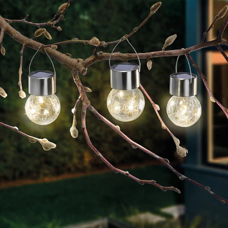 Solar Hängeleuchten 3er Set Glasmosaik Solarleuchten Glasleuchten esotec 102309 Solar Hängeleuchten 3er Set Glasmosaik Solarleuchten Glasleuchten Esotec 102309 -ESOTEC Shop 9391642 1